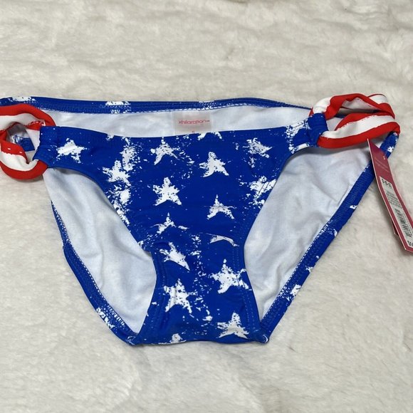 USA Bikini Juniors' Hipster Bottom  July 4th Stars and Stripes Size Small 0-2 - Picture 4 of 5